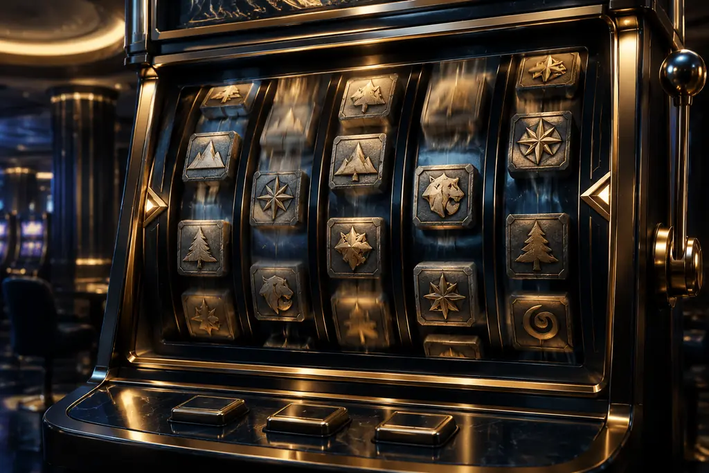 Mesin slot dengan motif balok batu